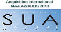 Acquisition international M&A Award 2013